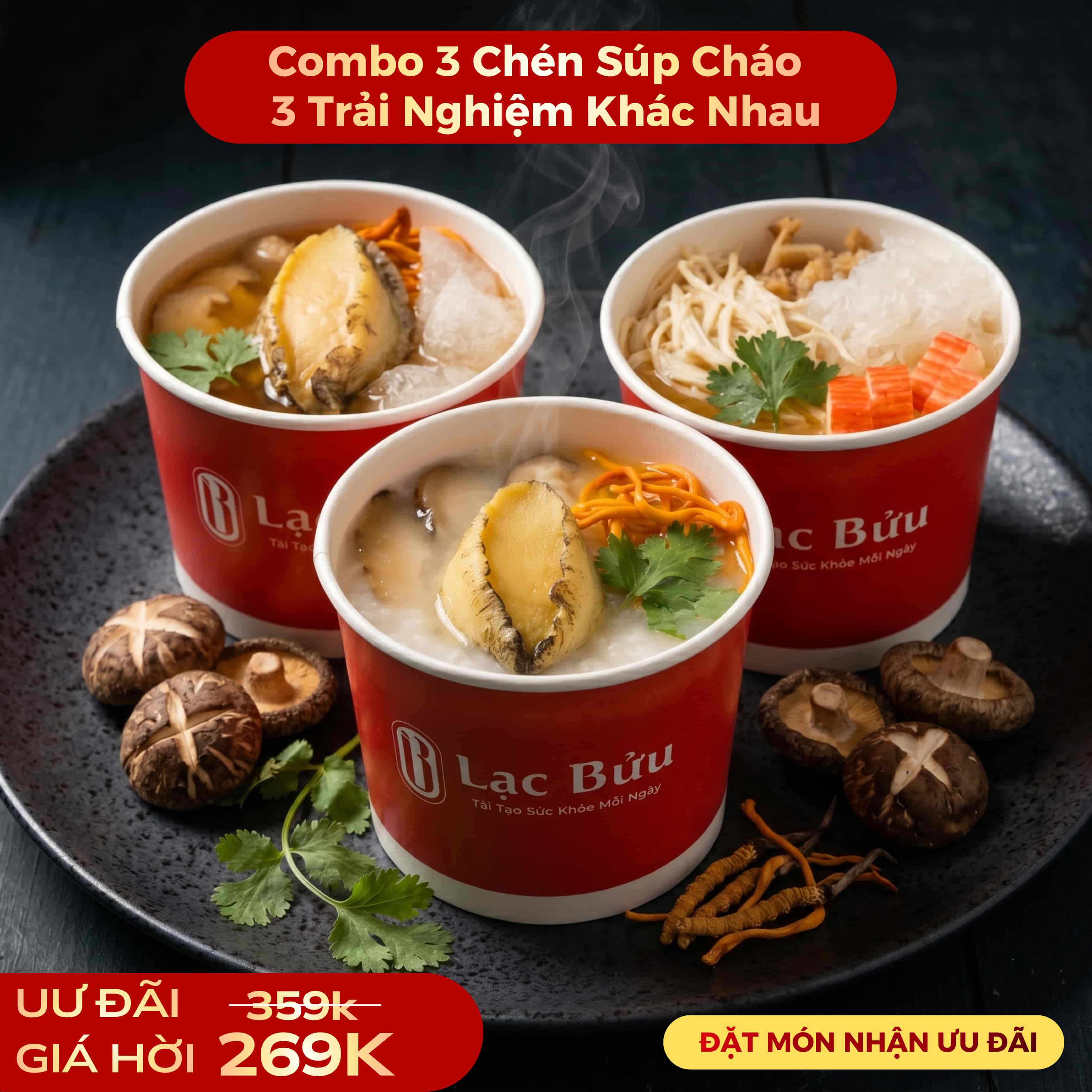 Combo 3 chén - 3 trãi nghiệm